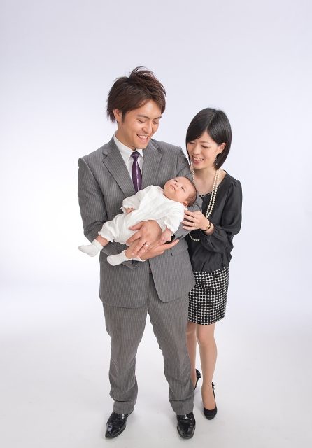 赤ちゃんのお祝い写真