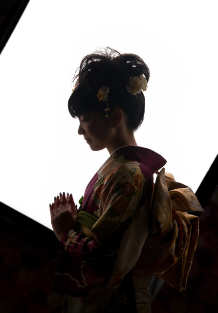 成人のお祝い写真