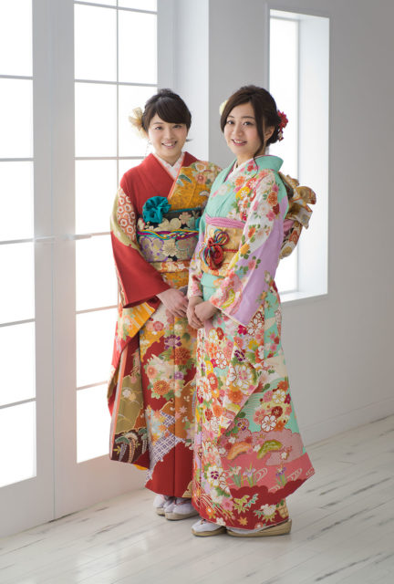 成人のお祝い写真